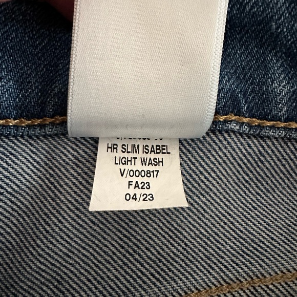 Banana Republic Isabel high rise slim denim jeans stretch cotton size 32 - Picture 5 of 9